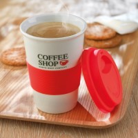 7683m-05 Ceramiczny kubek z silikonową pokrywką 400ml