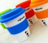 8078m-04 Kubek z silikonowym wieczkiem 350ml