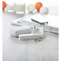 8412m-06 ​Zestaw Powerbank 2000mAh ładowarka usb w etui