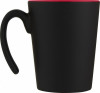 10068721f Kubek ceramiczny o pojemności 360 ml, czerwony