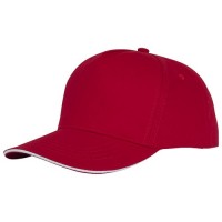 38674250f czerwony, 5-panelowa czapka CETO Unisex
