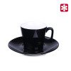 C_238 czarny. EVE SET ® filiżanka ze spodkiem CZARNY