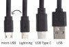 041480c-01 Kabel USB Złącza Micro USB, USB Type-C i Lightning