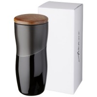 10059200f Dwuwarstwowy kubek ceramiczny Reno o pojemności 370 ml