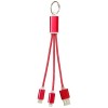 13496103f Kabel do ładowania 3w1 Metal z kółkiem na klucze