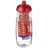 21005706f Bidon H2O Pulse® o pojemności 600 ml z wypukłym wieczkiem z możliwościąprzyrządzania wody smakowej