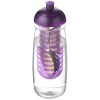 21005709f Bidon H2O Pulse® o pojemności 600 ml z wypukłym wieczkiem z możliwościąprzyrządzania wody smakowej