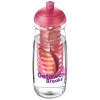 21005711f Bidon H2O Pulse® o pojemności 600 ml z wypukłym wieczkiem z możliwościąprzyrządzania wody smakowej