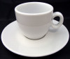 C_237 biały180ml AURORA SET filiżanka z porcelany biała