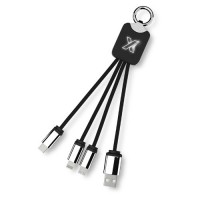 1PX00100f Kabel z podświetlonym logo 3w1 z brelokiem - SCX.design C15