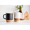 53098p-02 Kubek ceramiczny 400ml przykrywka bambus