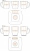 M_109 280ml K+T kubek Manhattan Lunch Set 280ml z TALERZYKIEM