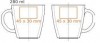 M_109 280ml K+T kubek Manhattan Lunch Set 280ml z TALERZYKIEM