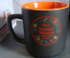 M_493 pomarańczowy Kubek RICO SUPREME czarny MAT Pomarańczowy