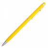 34087p-03 Długopis aluminiowy Touch Tip, żółty