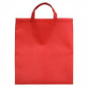 84560p-08 Torba na zakupy Non Woven krótkie uszy, czerwony