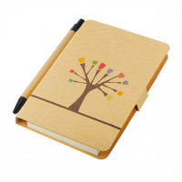 37977p-13 Notes 80x140/50k gładki Tree z długopisem, beżowy 37977p-13 Notes 80x140/50k gładki Tree z długopisem, beżowy