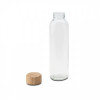 82610p-10 Szklana butelka Aqua Madera 500 ml, brązowy