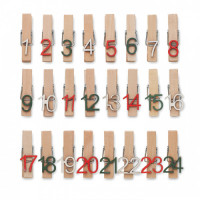 1494x-40 Kalendarz adwentowy 24 klipsy
