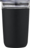 10067590f Szklany kubek o pojemności 420 ml, czarny