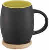 10046603f Ceramiczny kubek Hearth z drewnianym wiekiem/spodeczkiem