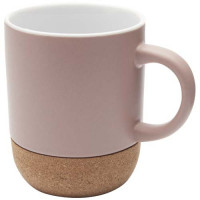 10084740f Billie kubek ceramiczny o pojemności 300 ml z detalami z korka i matowym wykończeniem