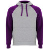 R1058B73f Badet dwukolorowa bluza z kapturem unisex Unisex