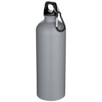 10087282f Oregon butelka na wodę o pojemności 750 ml z karabińczykiem i jednowarstwową ścianką ze stali nierdzewnej, posiadająca certyfikat RCS