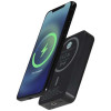 12444290f Acrab magnetyczny bezprzewodowy powerbank o pojemności 10 000 mAh i mocy 15 W z technologią 20 W PD — wykonany z tworzyw sztucznych pochodzących z recyklingu
