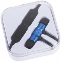 10830902f Metalowe słuchawki douszne Bluetooth® Martell Magnetic z futerałem